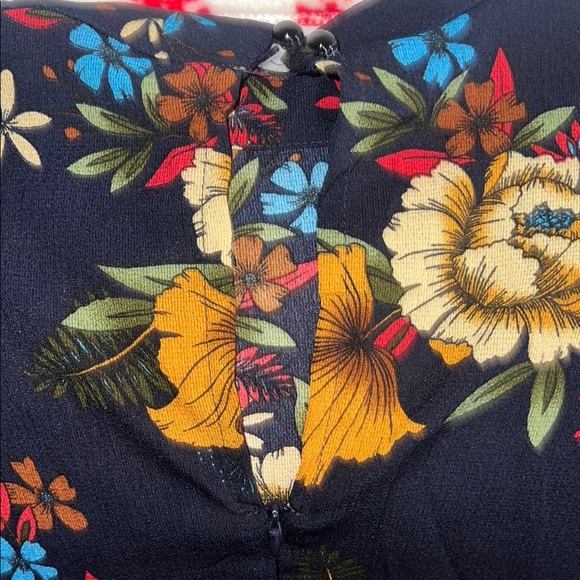 YOINS Black Floral Mini Dress - Picture 5 of 7